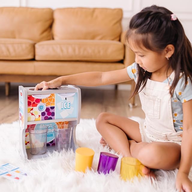 Foto 2 de 8 de Melissa & Doug Dispensador de Bebidas de Juguete de Madera con Accesorios, Juguete Creativo, Juego…