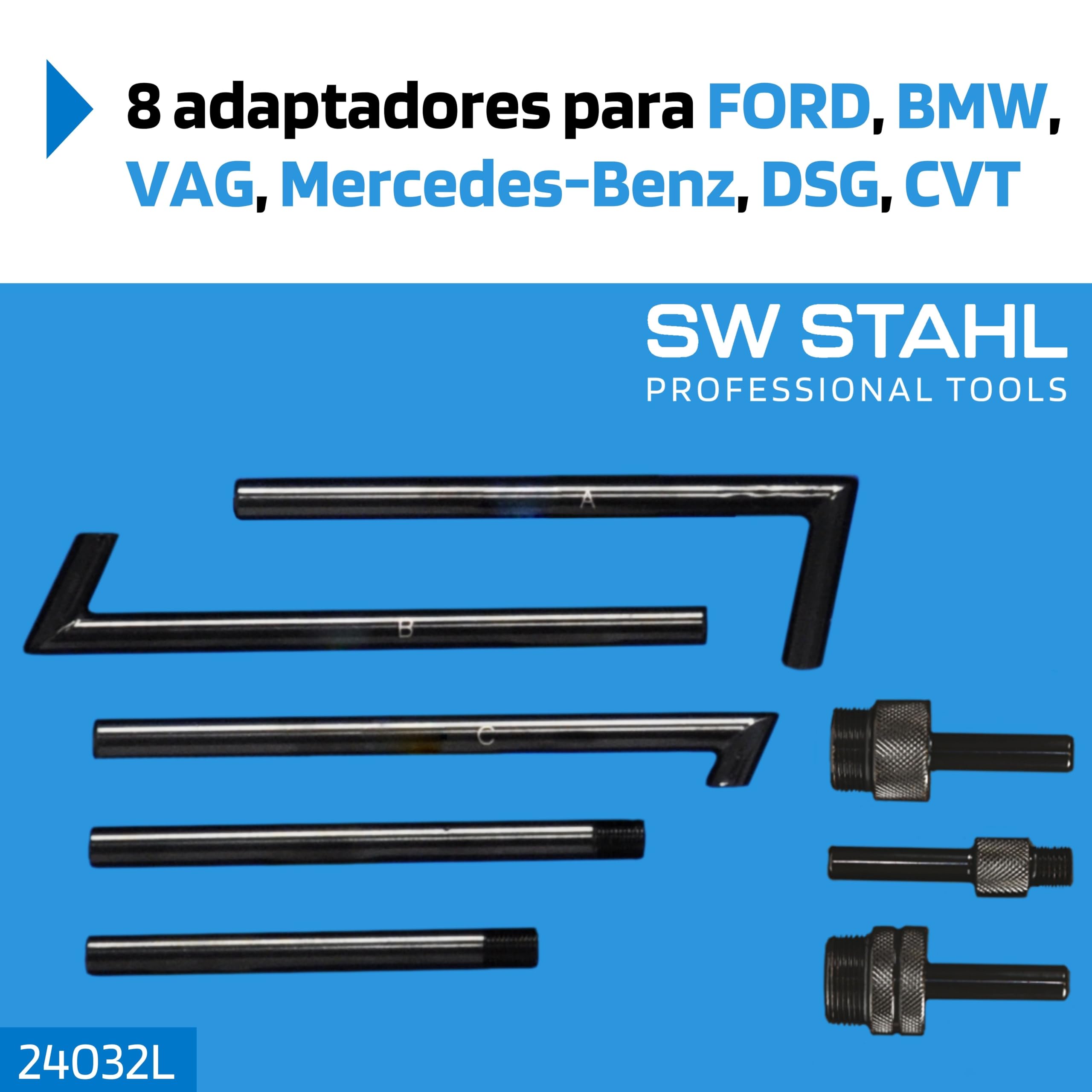 SW-Stahl 24032L Dispositivo de Llenado de Aceite, 7,5 l | Bomba manual para transmisiones con capacidad de 7,5 litros, compatible con diversos modelos de vehiculos y cajas de cambios