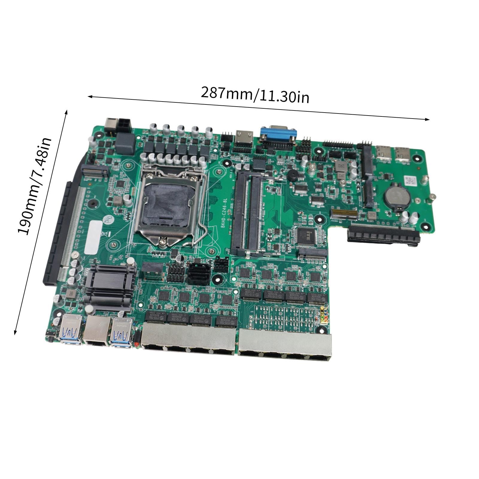 C246 Industrie - Scheda madre integrata per server rack 1U con CPU LGA1151 e server di memoria DDR4 Workstation