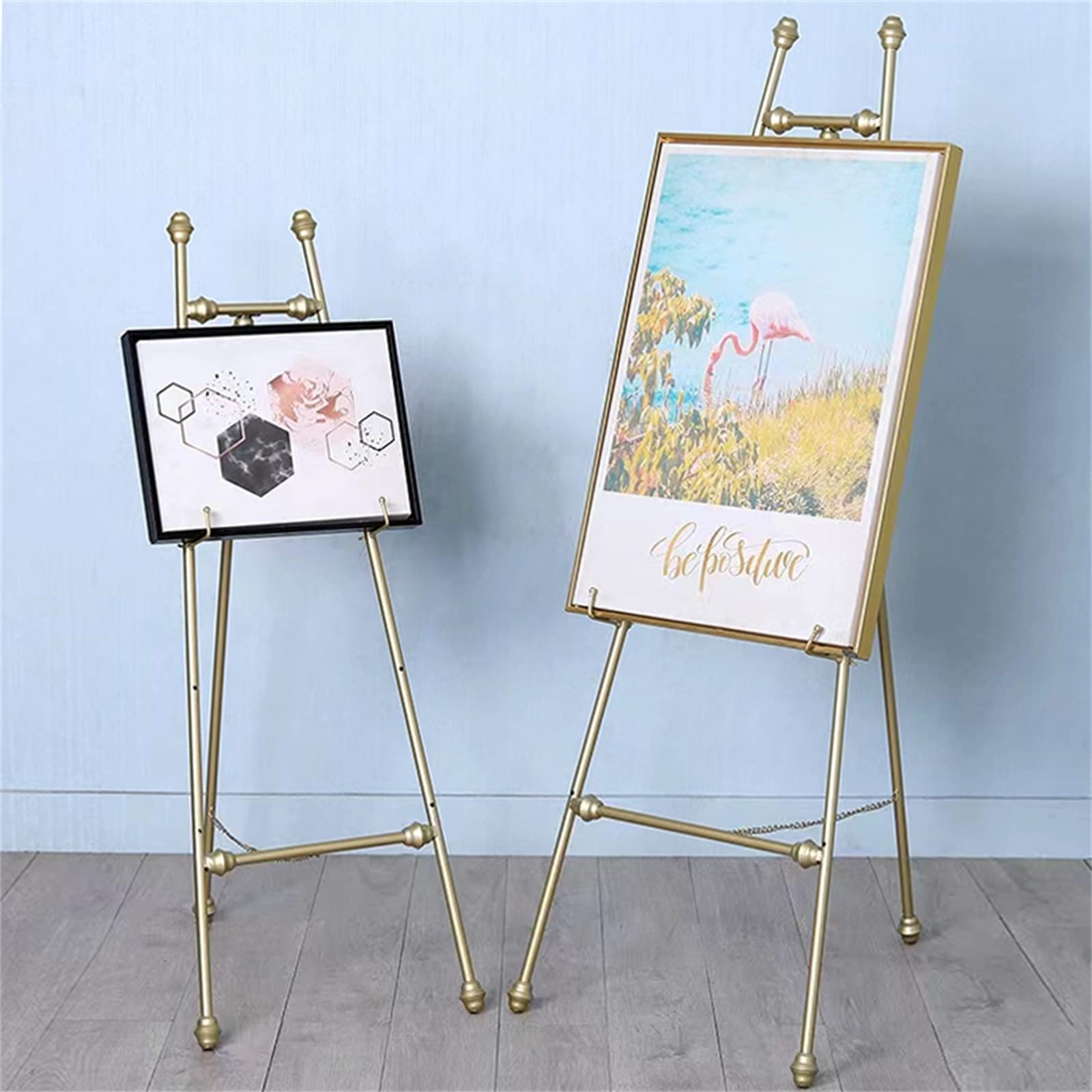 Caballete Metálico Easel Studio para Dibujo, Caballete De Arte Portátil para Adultos De 120/150 Cm, Caballete Plegable De Pie con Forma De A para Dibujo En Interiores O E,