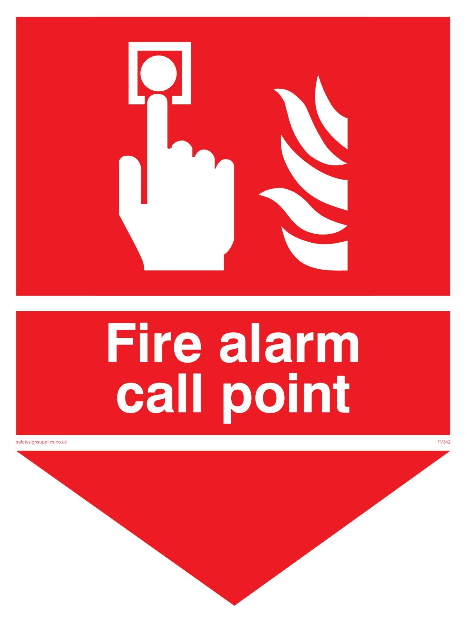 Viking Signs CV140-L15-S "Caution In The Event Of Fire, Do Not Use This