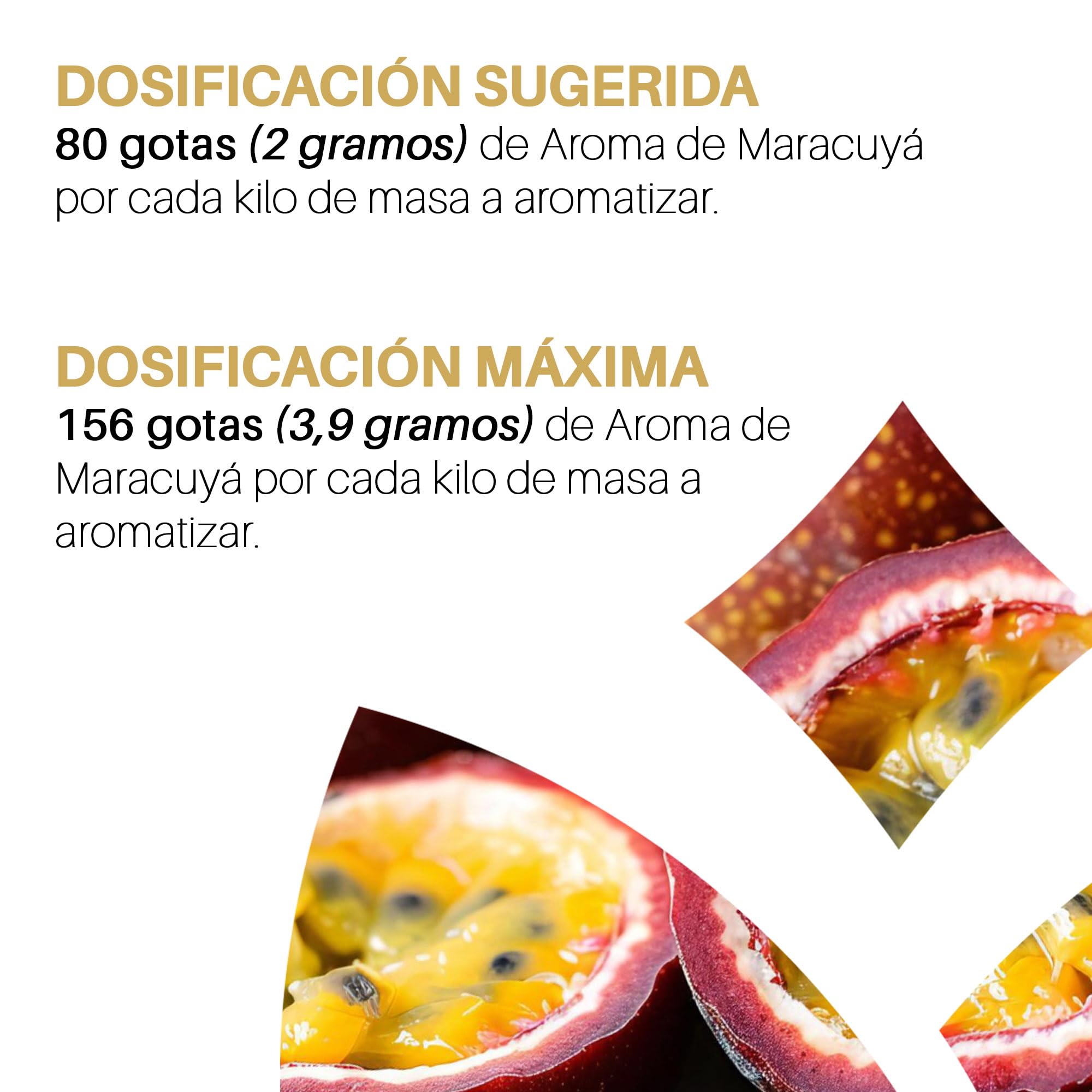 LUIZ AROMAS | Aroma Maracuyá - Aroma Alimentario en Gotas para dulces de Hornear, Pasteles, Bizcochos y Tartas | Producto Vegano sin Calorías y sin Azucar | Producto 100% Italiano (100g)