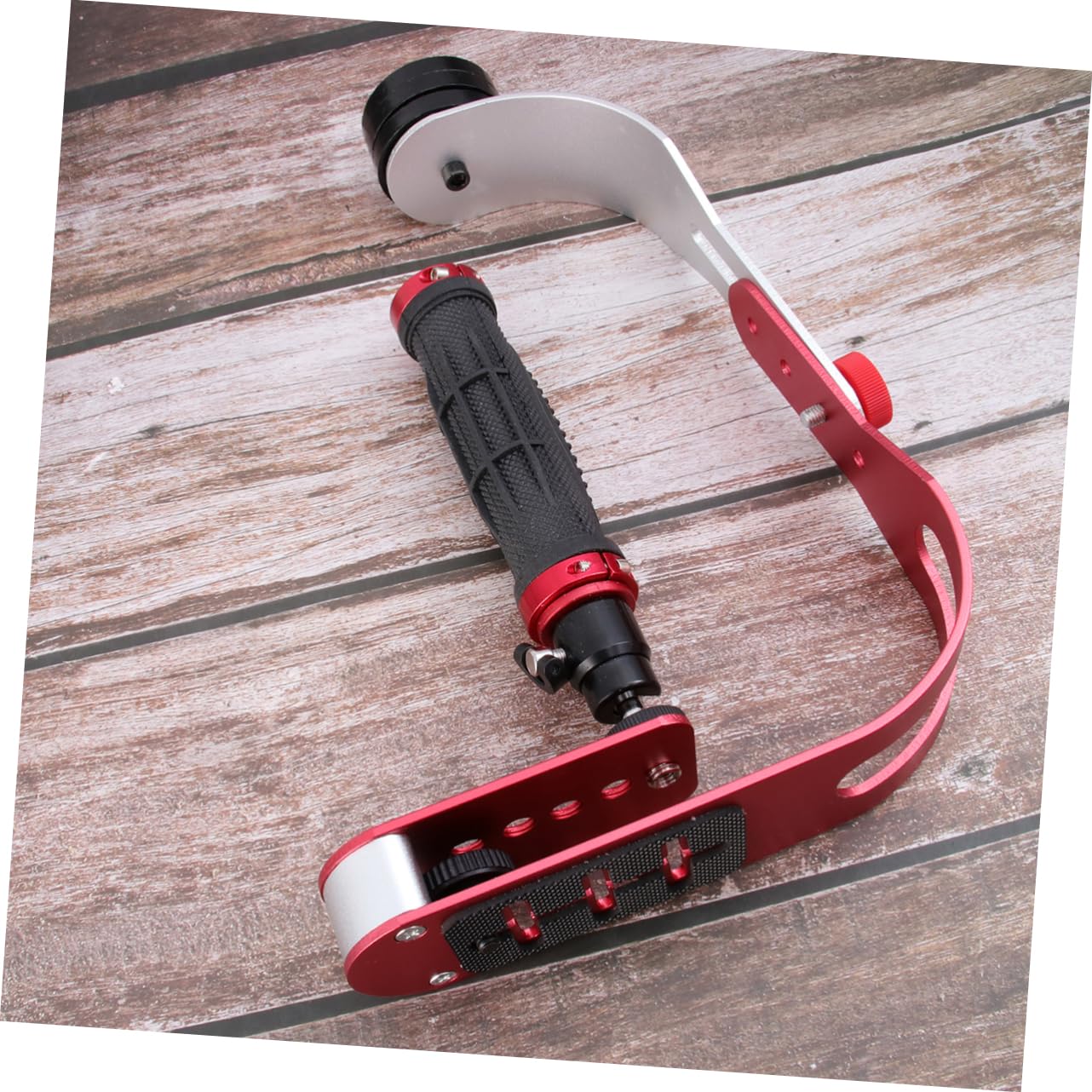 Gatuida Stabilizzatore Bassa di Fotocamera in Dslr Lega e Alluminio Rosso Supporto Portatile Angolazione Movimento Fluido e Riduzione Vibrazioni Video