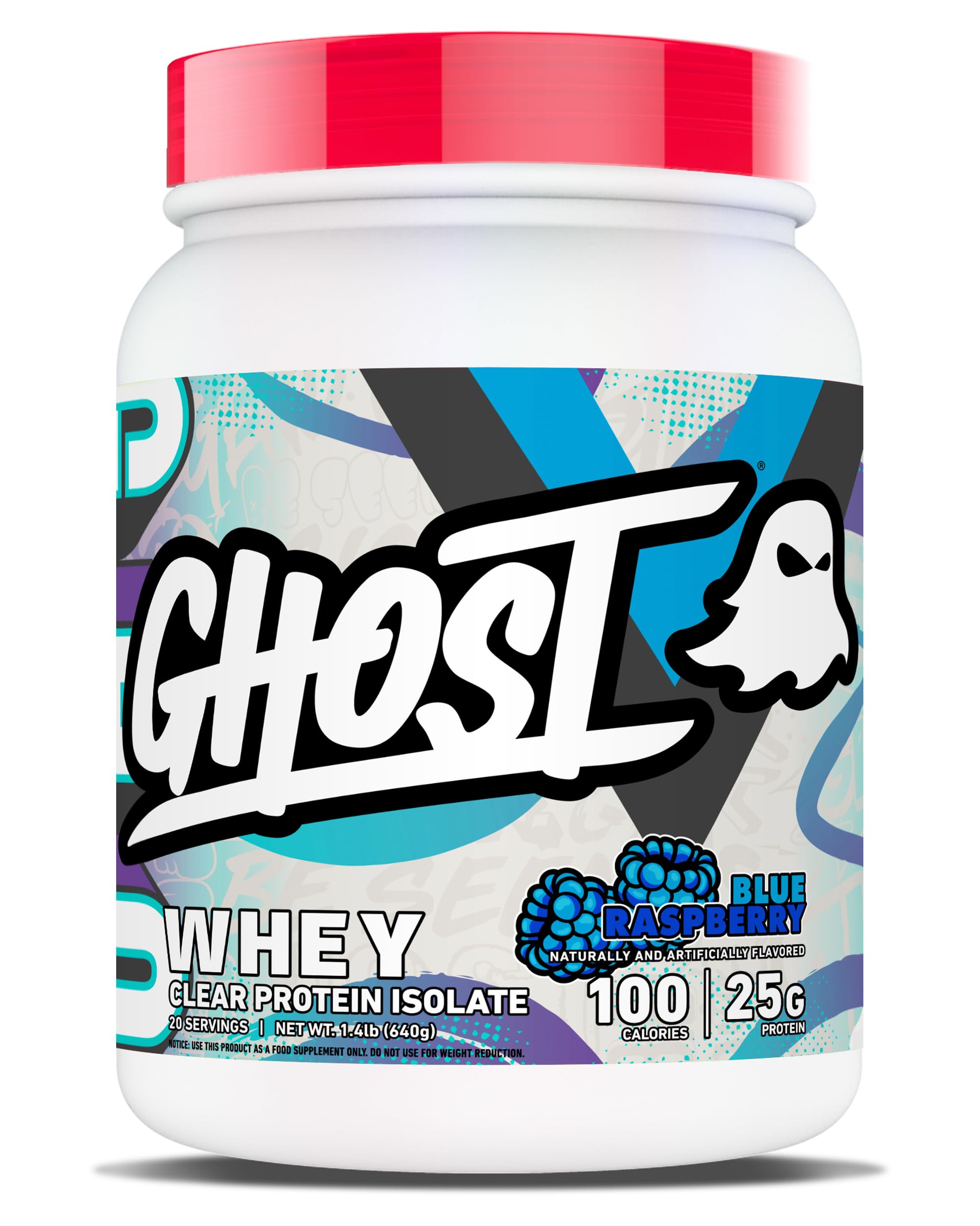 GHOST Clear Whey Isolate Blue Raspberry