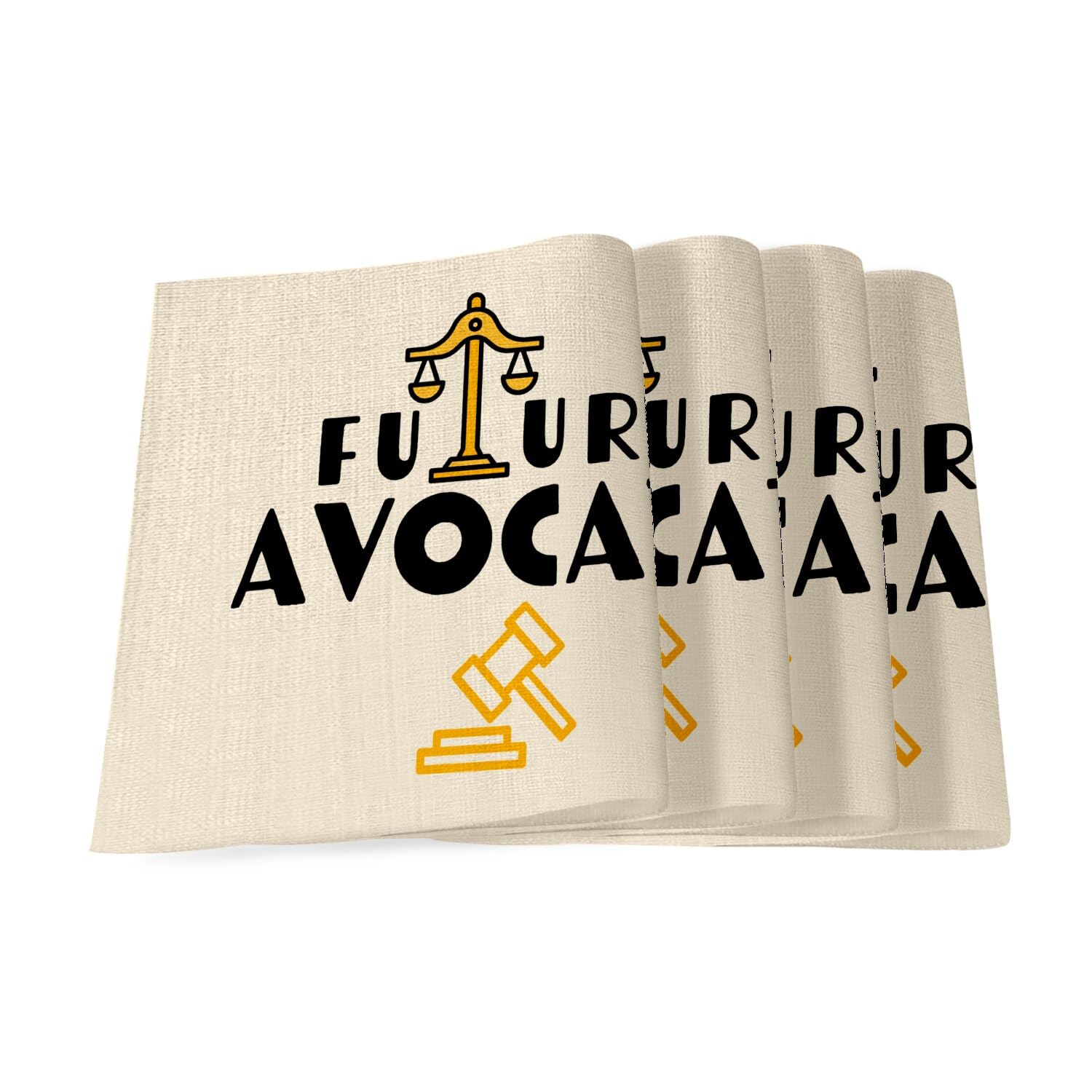 Sets de table en lin Future Avocate grand format 40x28,5 cm pour la maison