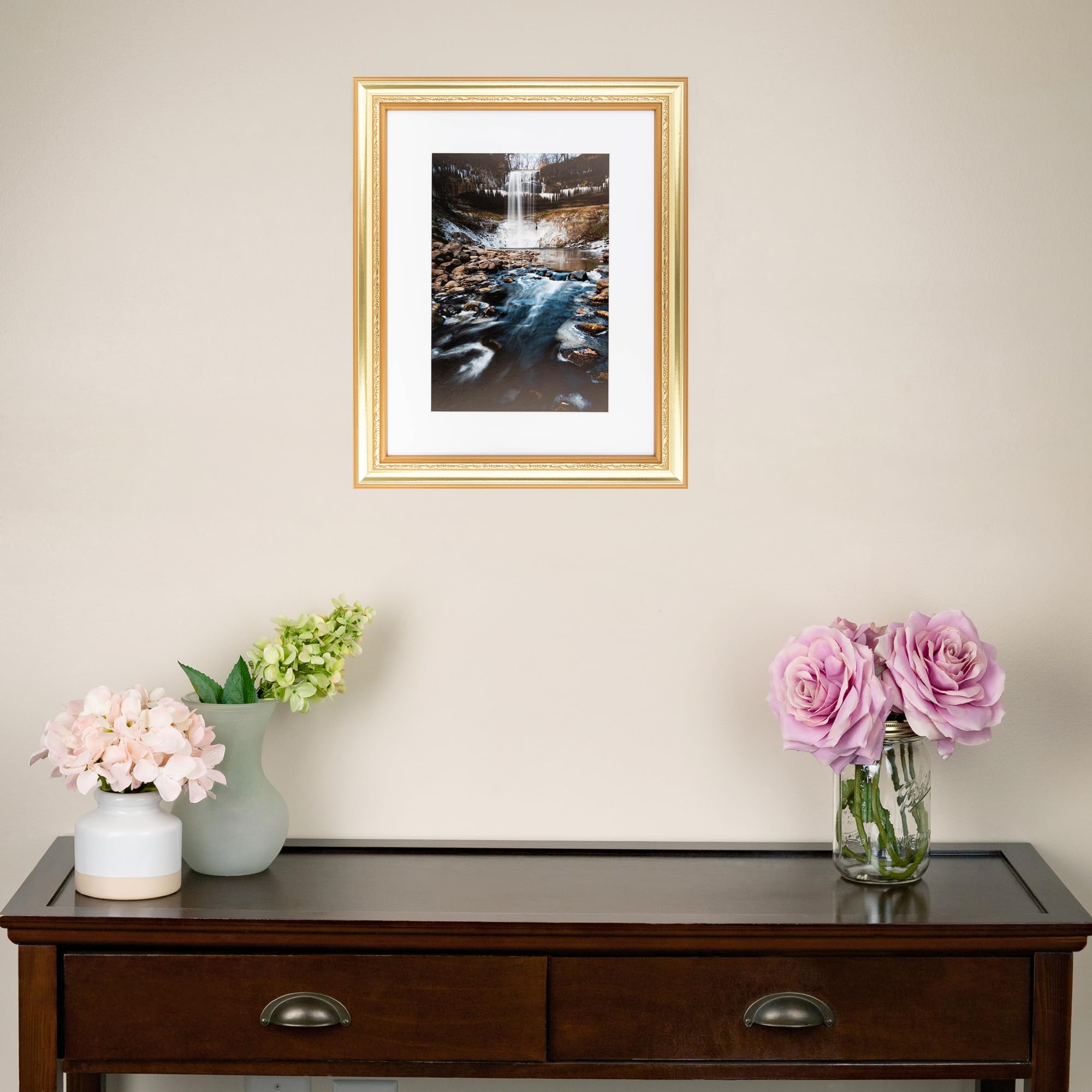 豪華木製ゴールド額　外寸約923×770mm　内寸約724×567mm Amazon.co.jp: ArtToFrames 11x19インチ ゴールド写真フレーム