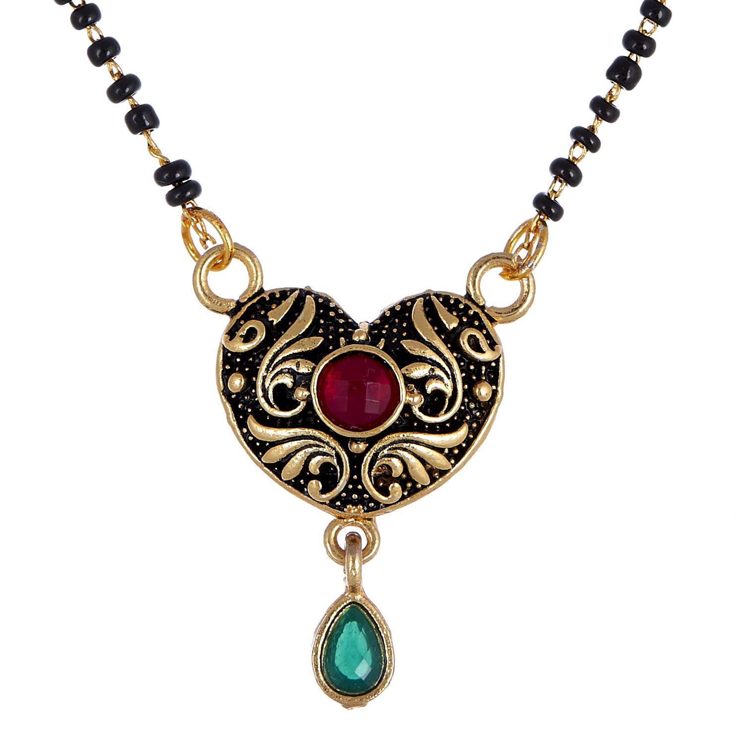 See full amazon price history chart for ZENEME Mangalsutra Round Green CZ Gold Plated Tanmaniya Nallapusalu With Black Bead for Women (Desgin7) ZENEME Mangalsutra Round Green CZ Gold Plated Tanmaniya Nallapusalu With Black Bead for Women (Desgin7) (B07WR9T2R2) Amazon Price History, Amazon Price Tracker