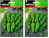 Semillas Batlle Piment DE PADRÓN, Verte (Lot de 2)...