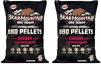 Vista 11 de Bear Mountain - Paquete de 2 pellets de madera para ahumador, parrilla y barbacoa, 20 libras, mezcla gourmet, pellets de madera dura de primera