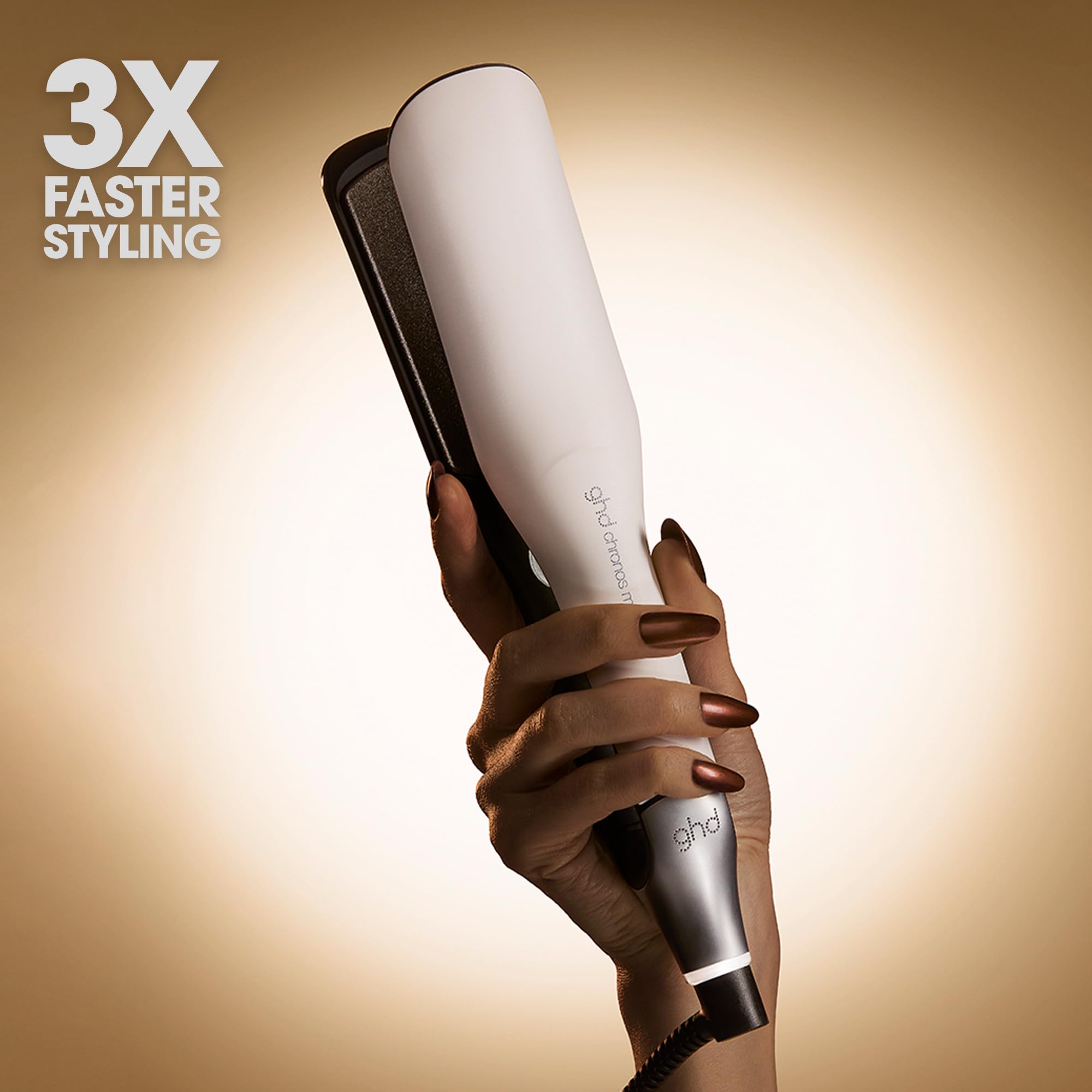 ghd Chronos Max, Wide Plate Hair Straighteners, 3X Faster Hair Styling in One Stroke for 90% More Shine - Image 4