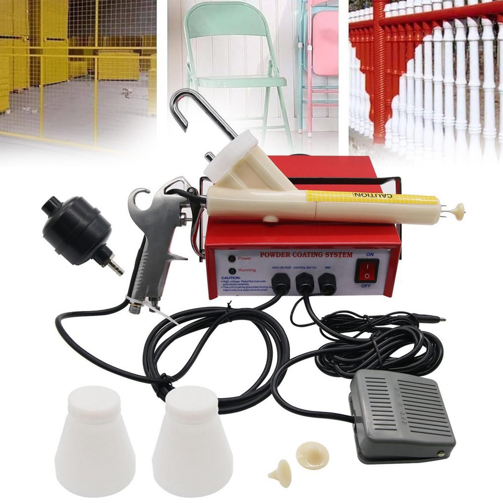 Pistola de pintura ajustable electrostática para restaurar coches y jardín