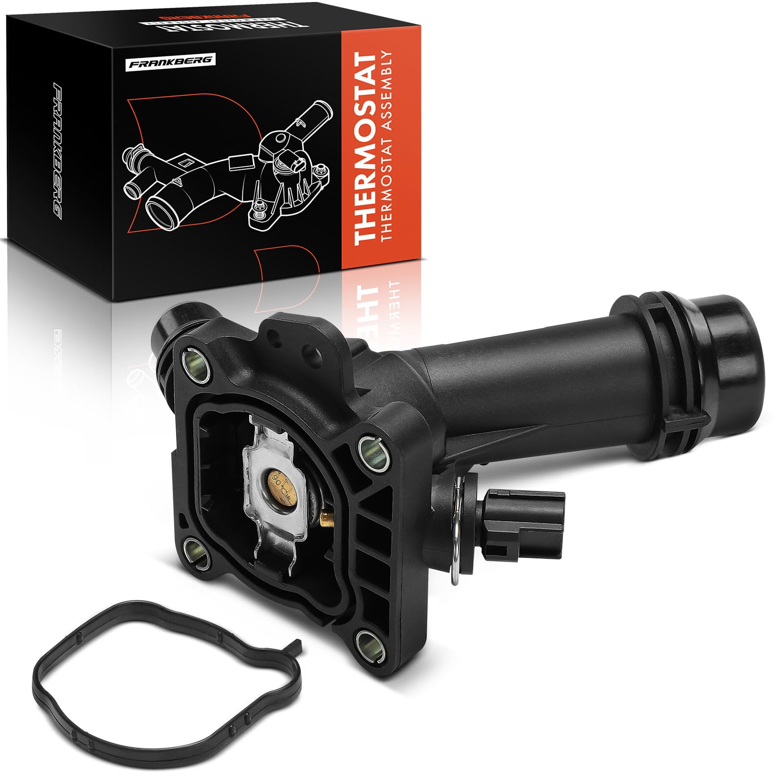 Frankberg Refrigerante del Termostato Compatibile con C30 533 2.0L 2010-2012 C70 II Cabriolet 542 2.0L 2010-2013 S40 II 544 2.0L 2010-2012 S60 II 134 2.0L 2.4L 2010-2018 Replace# 31293556