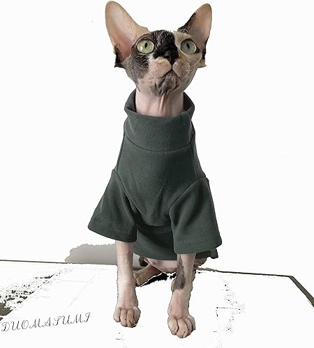Miniatura 3 de DUOMASUMI Sphynx - Ropa térmica cálida para gatos, ropa interior térmica sin pelo para Devon, Cornish, Perterbald Cat (XS)