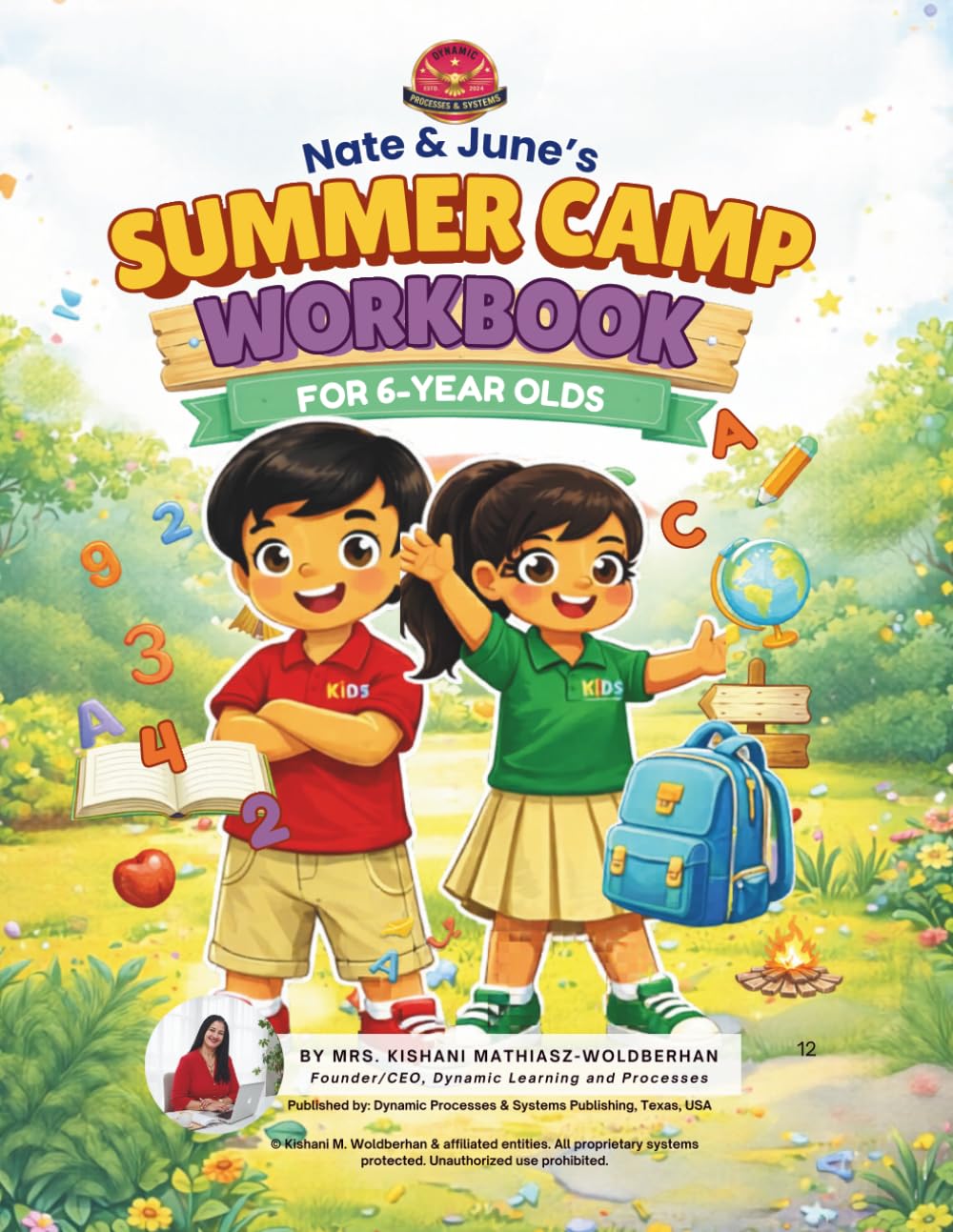 Nate and June's Summer Camp Workbook for 6-7 year olds