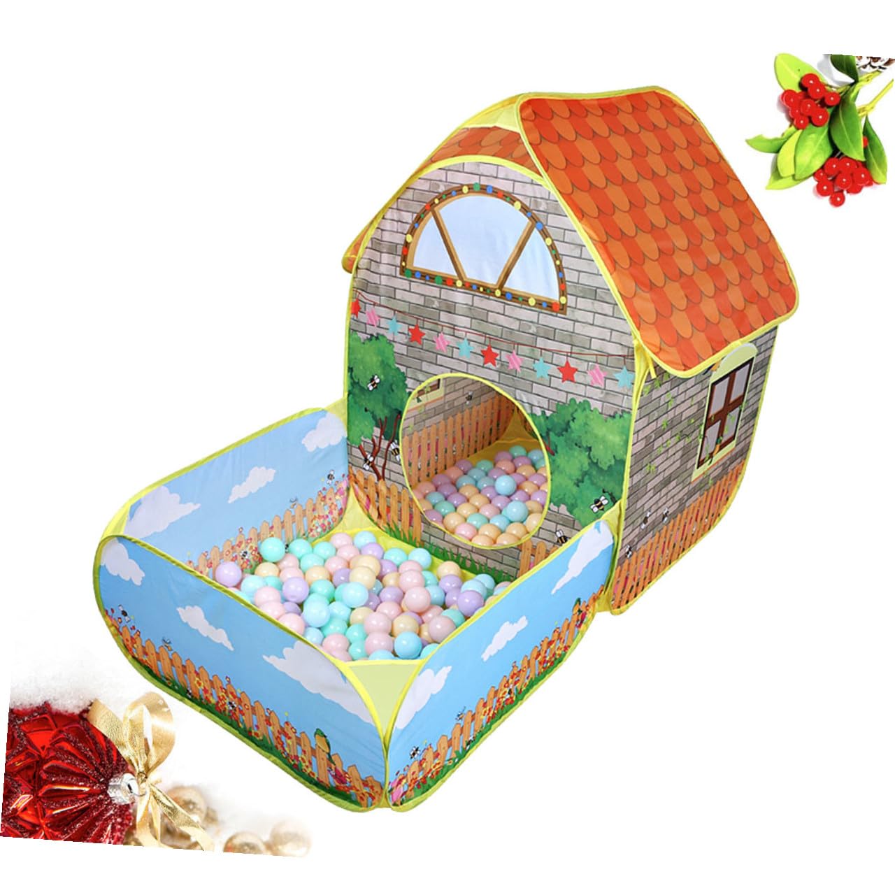 Alasum Tienda de Juegos para Niños Portátil Estructura de Alambre de Acero y Tela de Poliéster, Fácil Instalación y Bolsa de Transporte para Uso Interior y Exterior