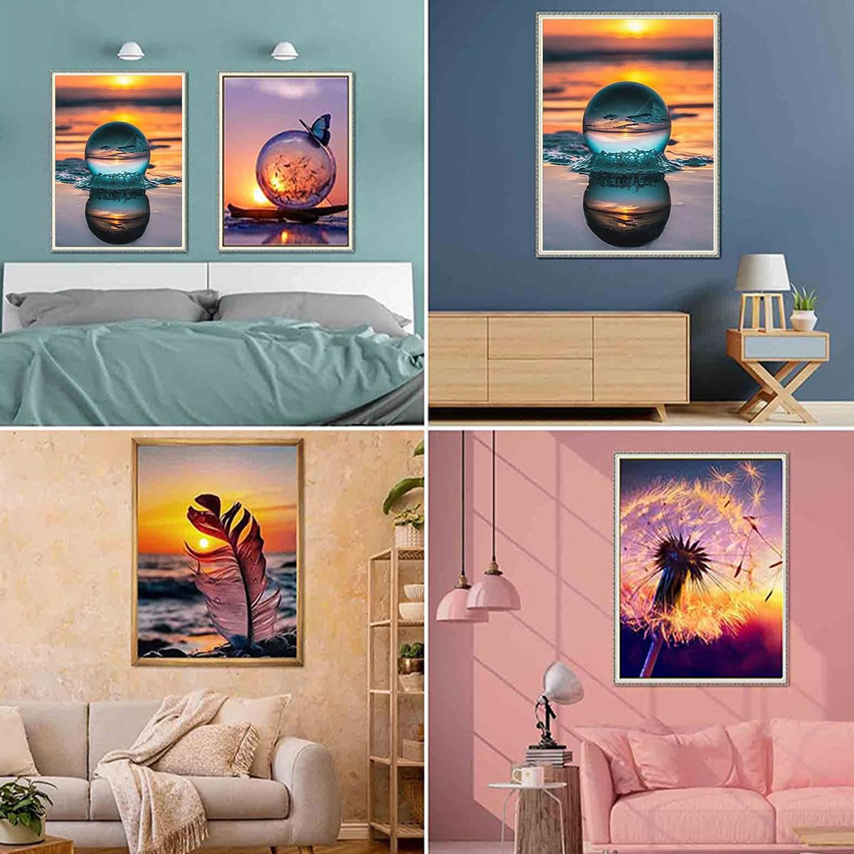 MBYAUYN Diamond Painting voor volwassenen, 5D Diamond Painting Books Flowers, DIY Diamond Painting foto's, als cadeau, voor ontspanning en als wanddecoratie, 30 x 40 cm