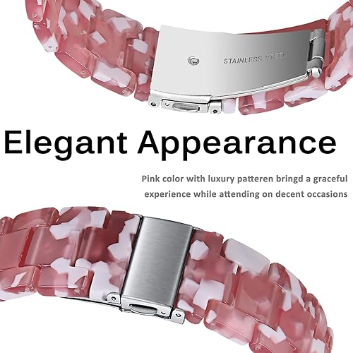 Miniatura 3 de Miimall Compatible con Samsung Galaxy Watch 55 Pro Band de 1.575 pulgadas, 1.732 pulgadas, 1.772 pulgadas, correa de cierre de metal de resina para