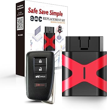 Programmable Keyfob, Replacement Car Keys Fob and DIY Programmer Kit for NX300 NX200T LX570 Smart Remote HYQ14FBB 231451-0010