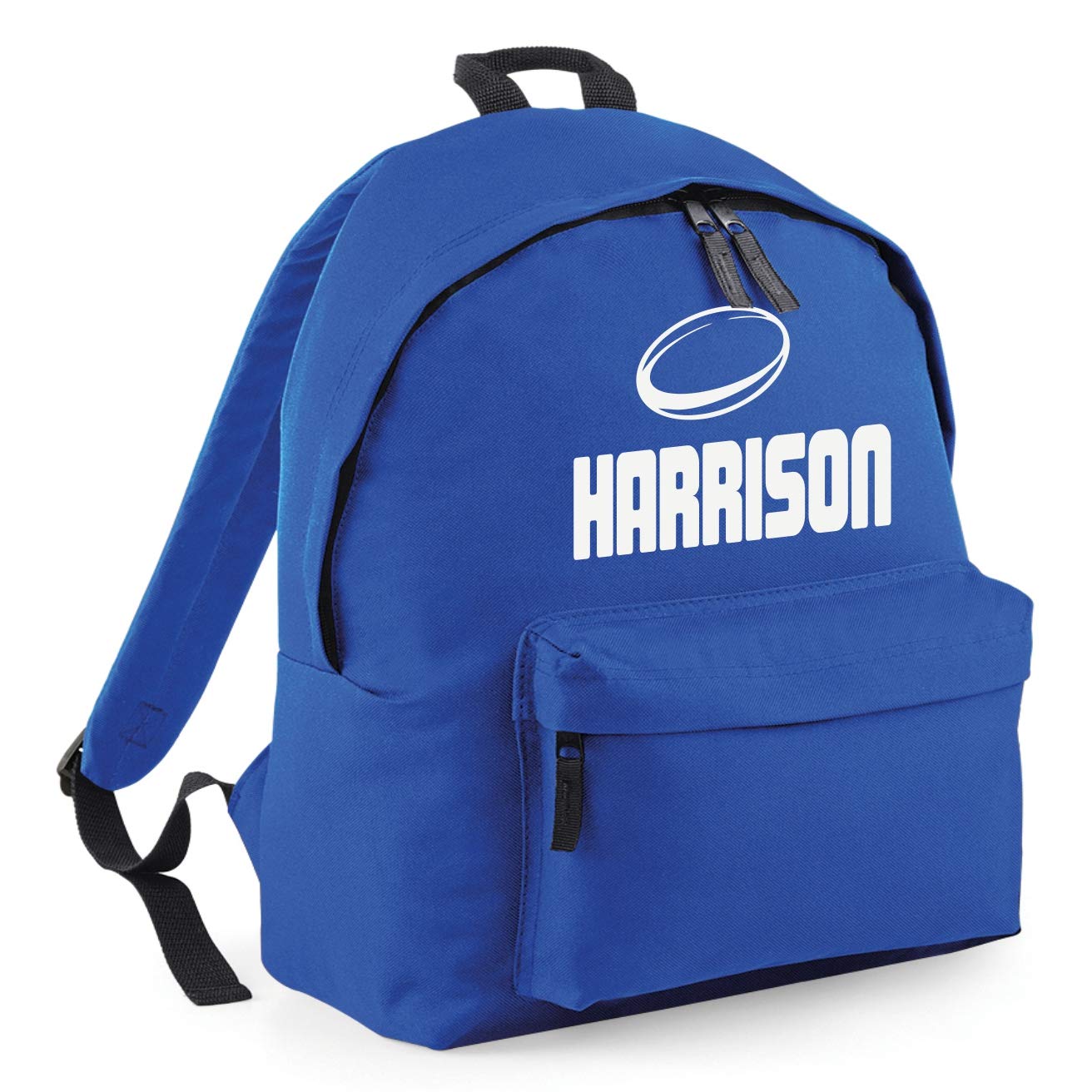 Nametape Express Royal Blue Personalized Backpack Printed With Name Great For School, Club Or Days Out (Royal Blue)
