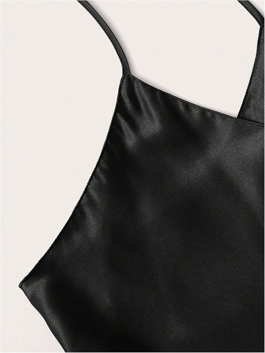 Women's 2 Piece Satin Pajamas Summer V Neck Sleeveless Cami Top and Mini Shorts Lounge Sets Sleepwear - Image 3