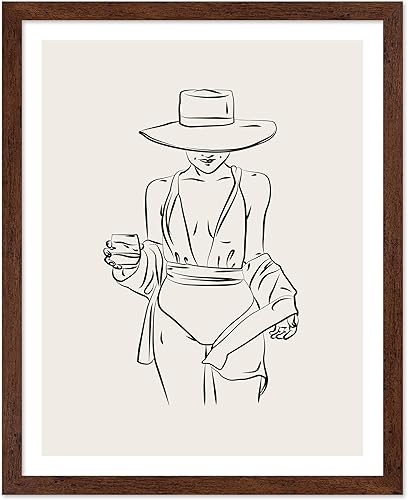 Miniatura 243 de Poster Master Póster de peonías – Estampado de flores retro – Ilustración floral – Ilustración en blanco y negro – Diseño de línea y abstracto –