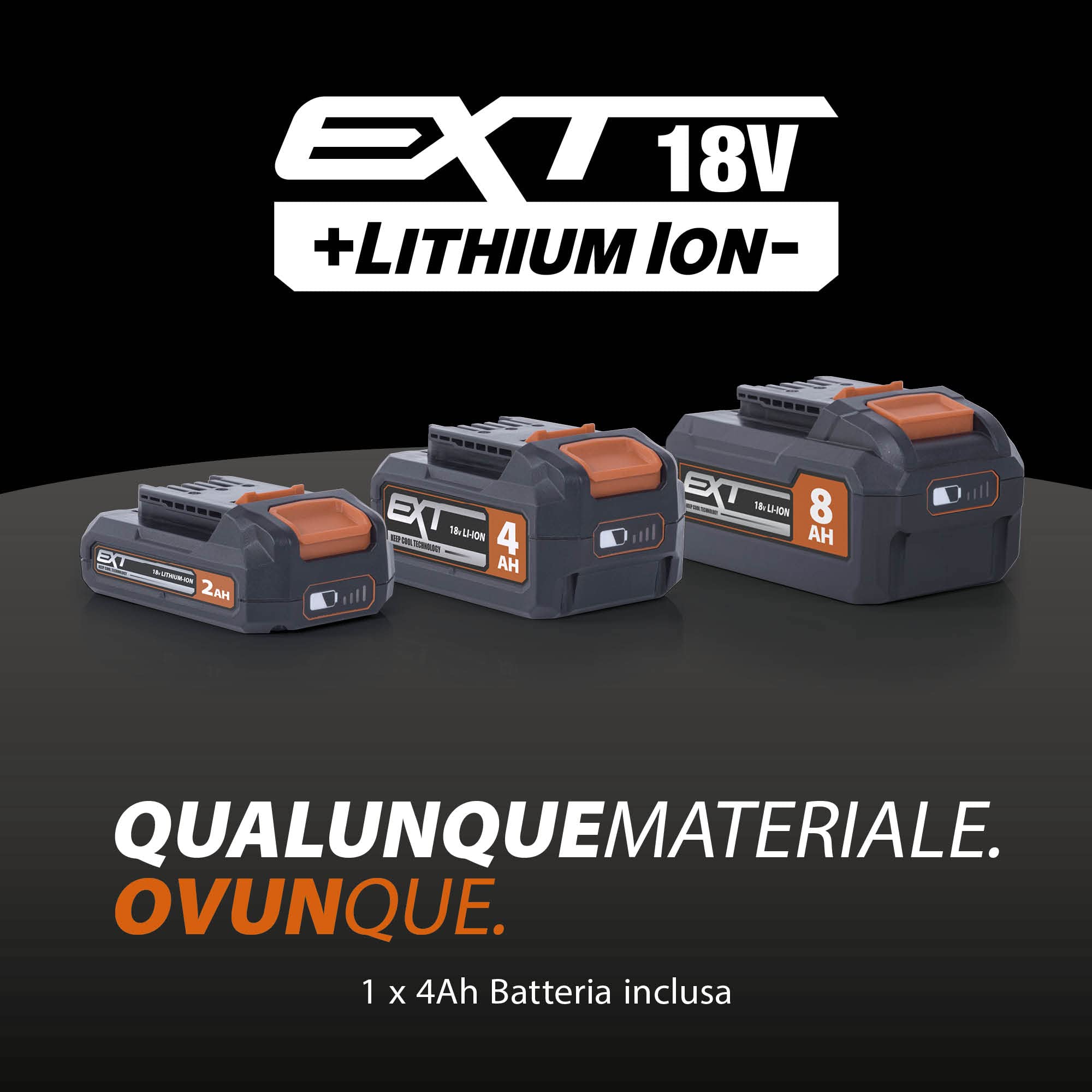 Evolution Troncatrice composta a batteria R185CMS-Li da 185 mm 18 V Li-Ion EXT Inc Lama multimateriale