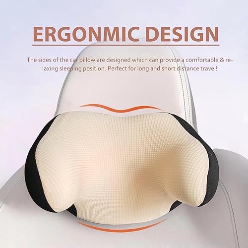 Miniatura 5 de Really Helpful - Almohada para reposacabezas de automóvil, almohada para el cuello del auto para dormir con correa ajustable, 100% espuma