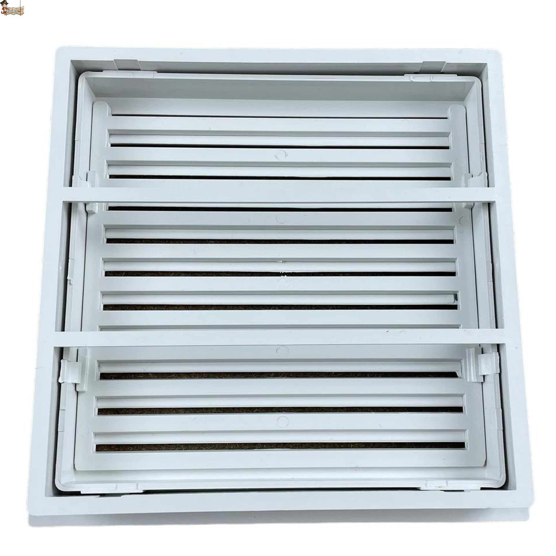 Lüftungsgitter 20x20 Cm Mit Verstellbaren Lamellen - Für Bad, Küche & Nassräume