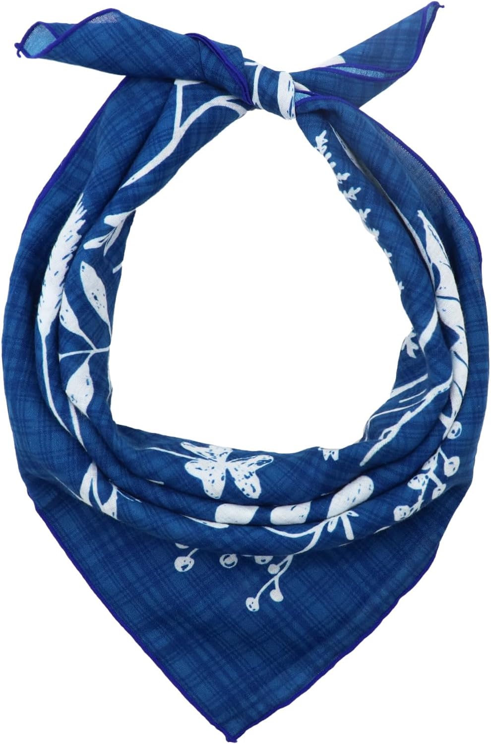 LJBFNN Floral Bandanas for Women Men, 21.56" Square Cotton Head Scarf Bandana Headband Handkerchief for Beach Camping Running