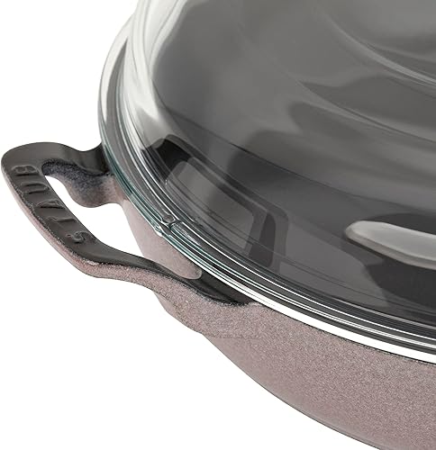 Miniatura 3 de STAUB Estofador de hierro fundido de 3.5 cuartos con tapa de vidrio - Lila