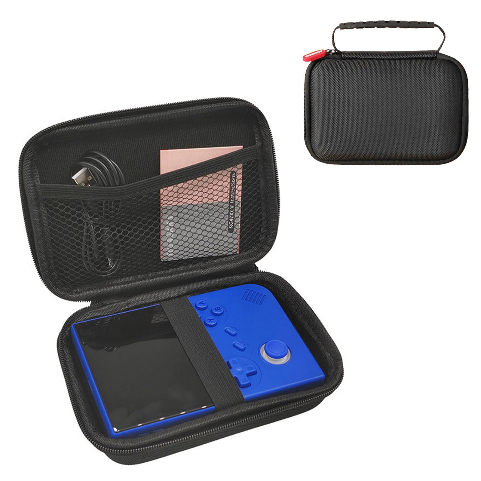 Opberghoes voor 64 games 3DS 2DS of Switch, Sisma, harde hoes, kaarthouder voor het bewaren en organiseren van speelpatronen, transporttas, zwart, games, zwart., Games