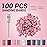 MelodySusie 100 Pcs Nail Drill Bits Sanding Bands for Nail Drill 180 Fine Grit Nail File Sanding Bands for Acrylic Nails Gel Manicures and Pedicure