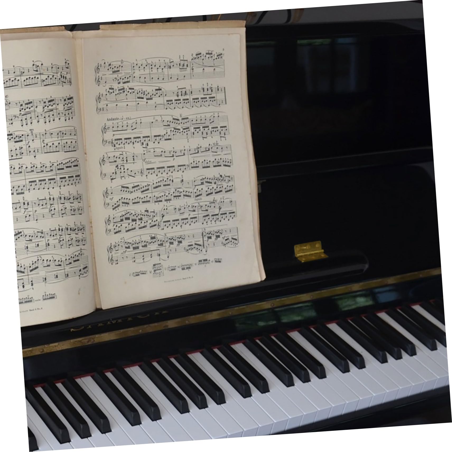 MUSISALY 4pcs Heavy Duty Piano Hinge Industrial Metal Hinge Small for Doors Craft Projects