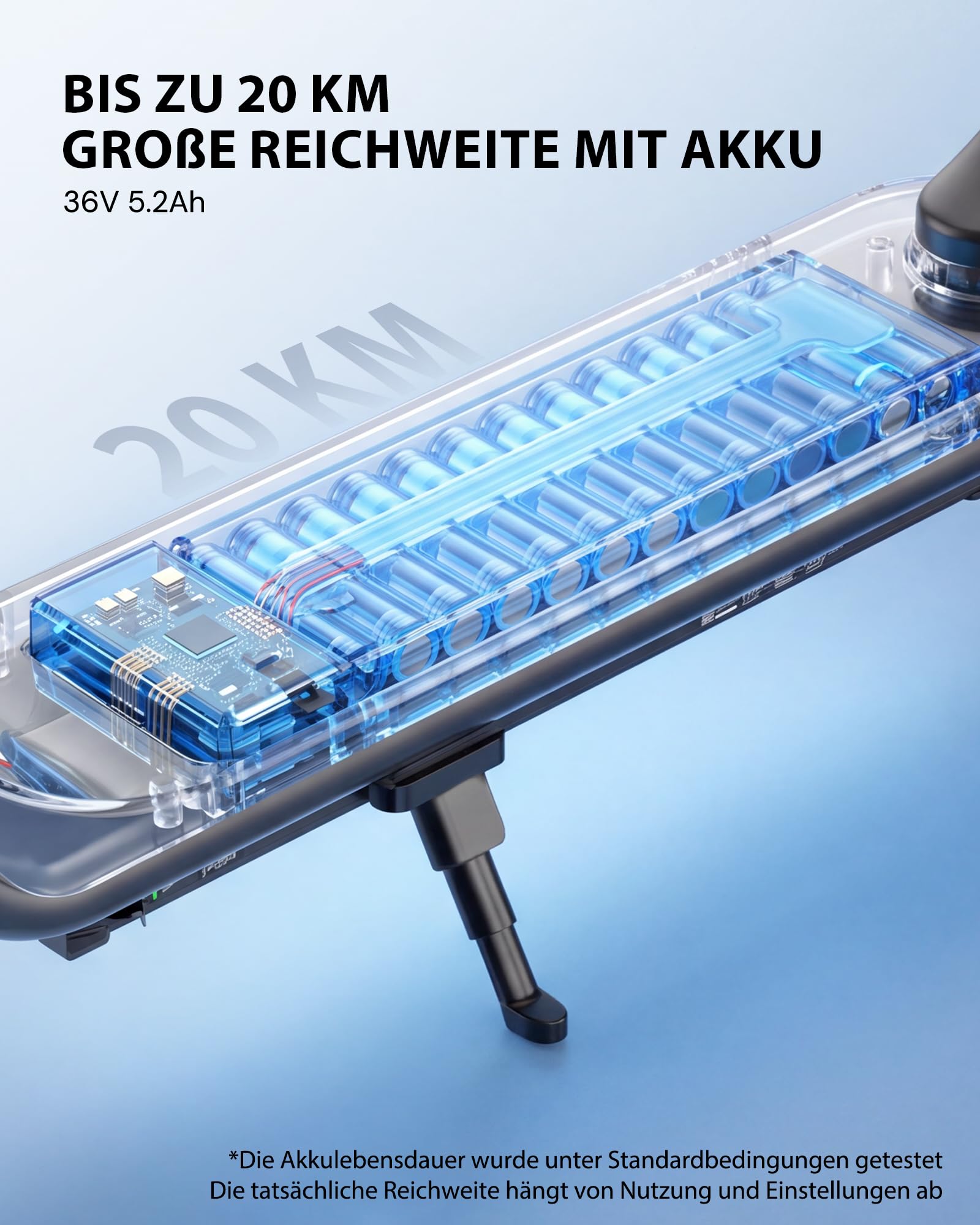 E Scooter mit Straßenzulassung 500W Motor Max 20 km Reichweite 20 km/h, ABE Faltbarer E Roller mit 8.5 Zoll Luftreifen, Leicht Tragbar Elektroroller für Erwachsene und Jugendliche