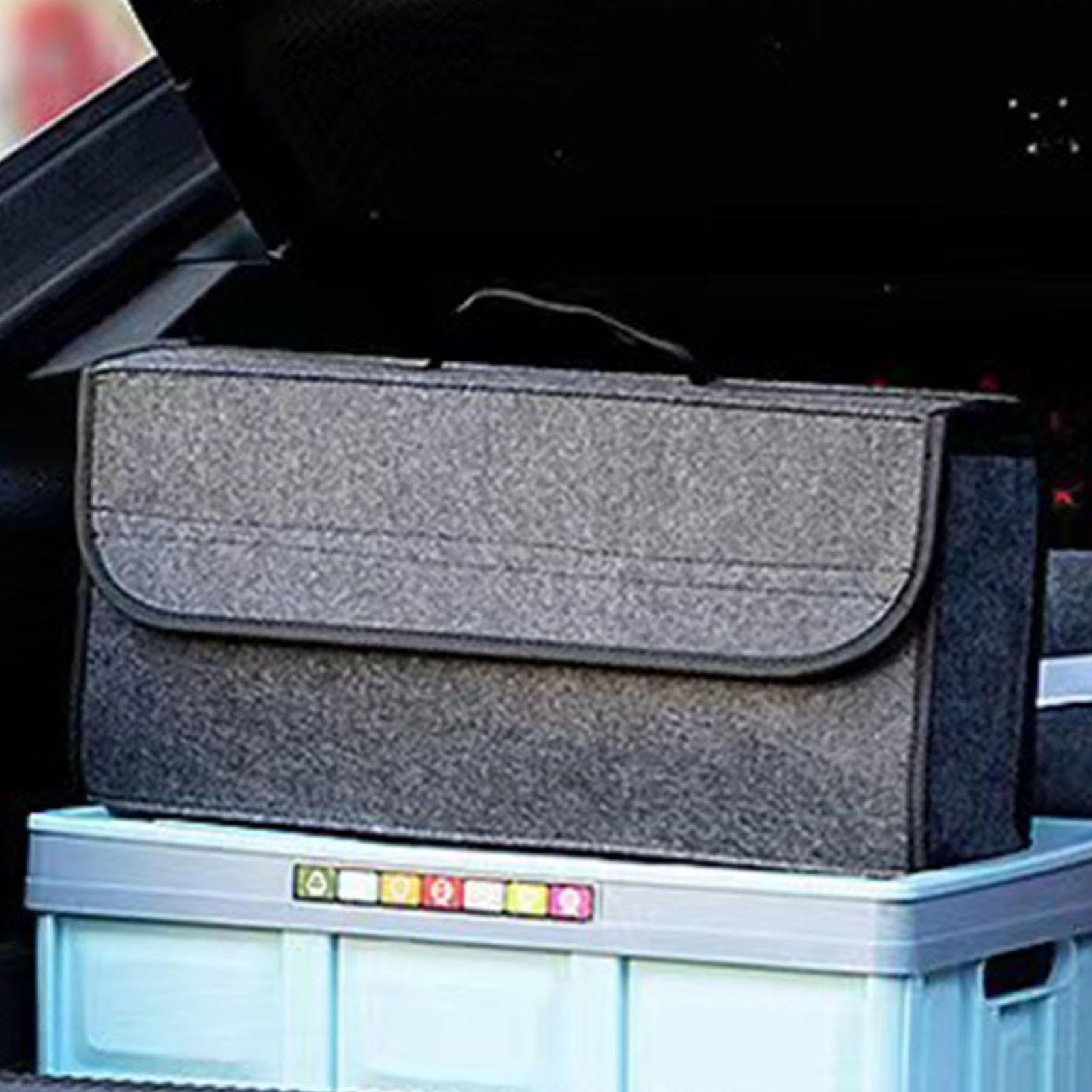 Kofferbak Organizer Car Soft Vilt Opbergdoos Cargo Container Box Trunk Bag Opbergen Opruimen Houder Multi Pocket (Grau Kofferbak Organizer Car Soft Vilt Opbergdoos Cargo Container Box Trunk Bag Opbergen Opruimen Houder Multi Pocket (Grau