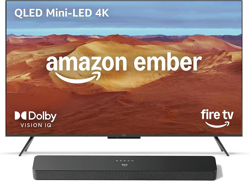 Serie Ember Mini-LED de 55" con Fire TV Soundbar Plus