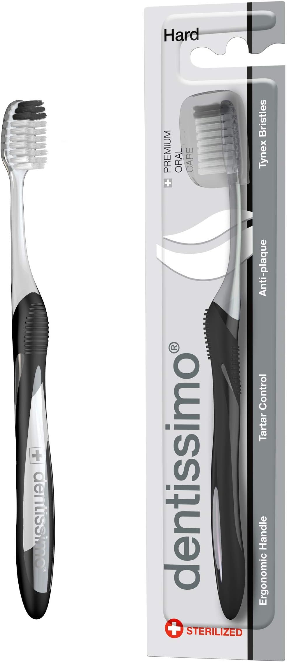 Medpack Dentissimo Premium Hard Toothbrush (Anthracite), 1pc