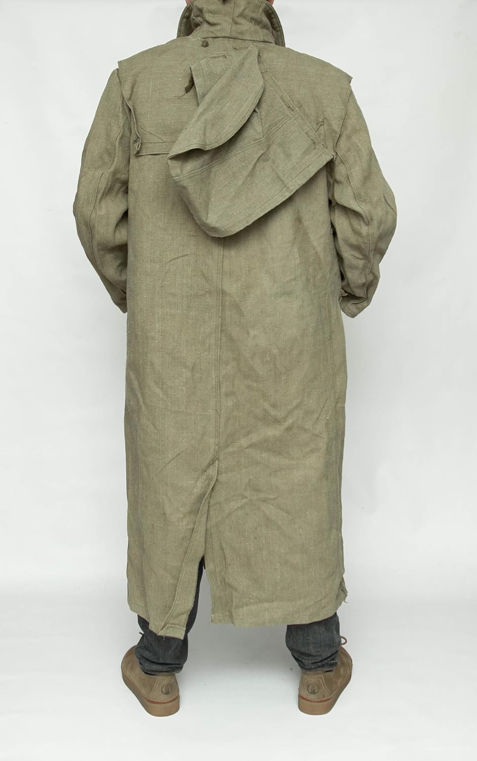 rushnichok Vintage Steampunk Workwear Raincoat new - Soviet Army Canvas USSR Waterproof Guard Duty Military Cloak size 50-3 Large