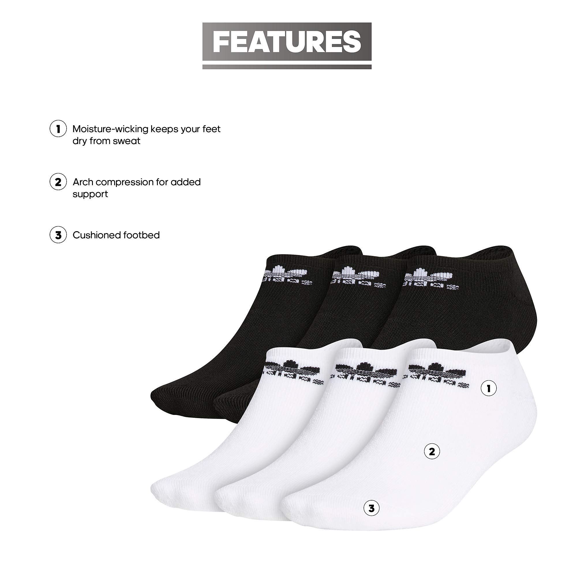 adidas Originals Chaussettes Trefoil Crew (6 Paires) Chaussettes Crew Mixte (lot de 6)