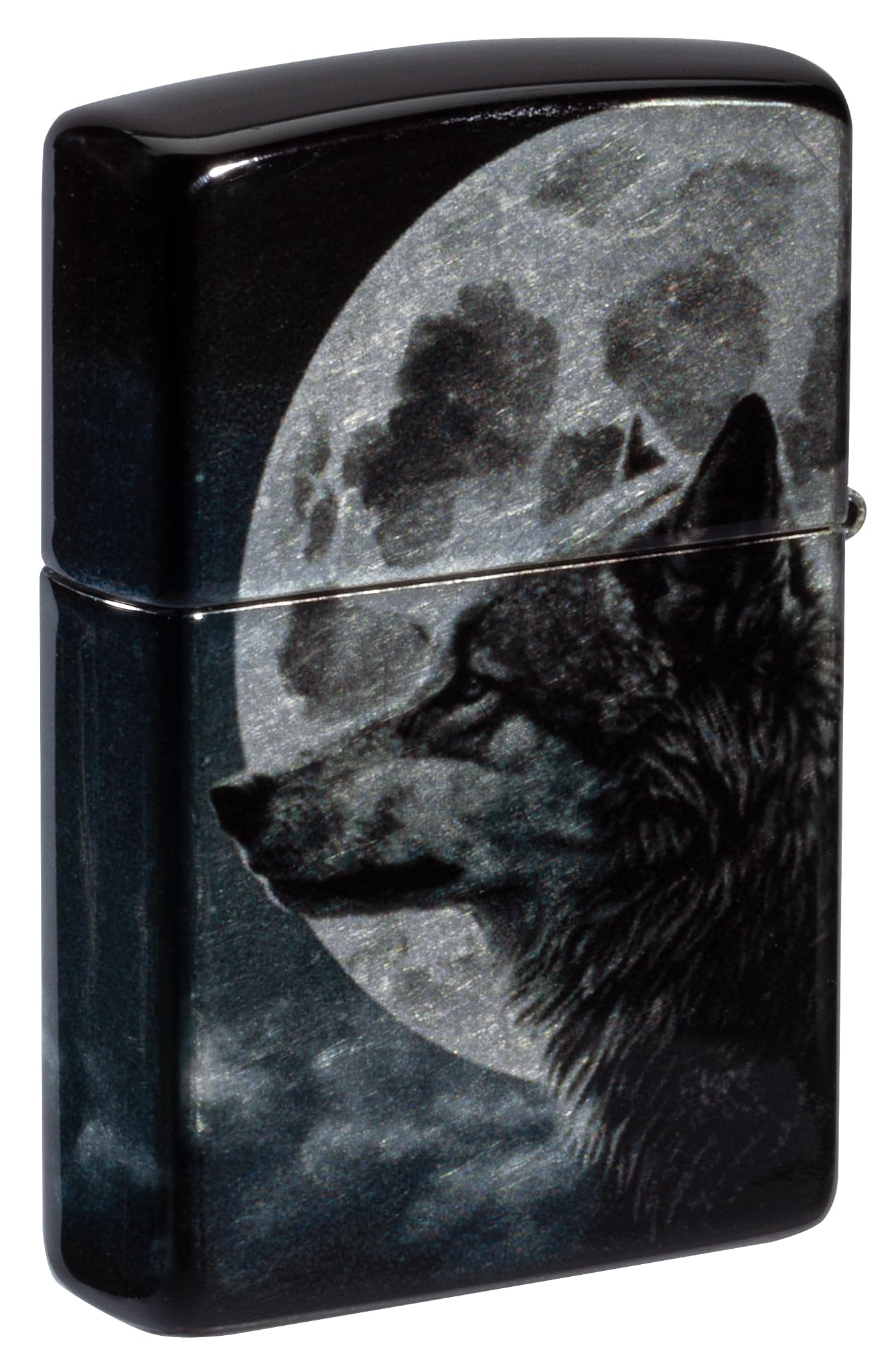 Zippo Sturmfeuerzeug Wolves 540° Tumbled Chrome Fusion Nachfüllbar Windfest Made in USA