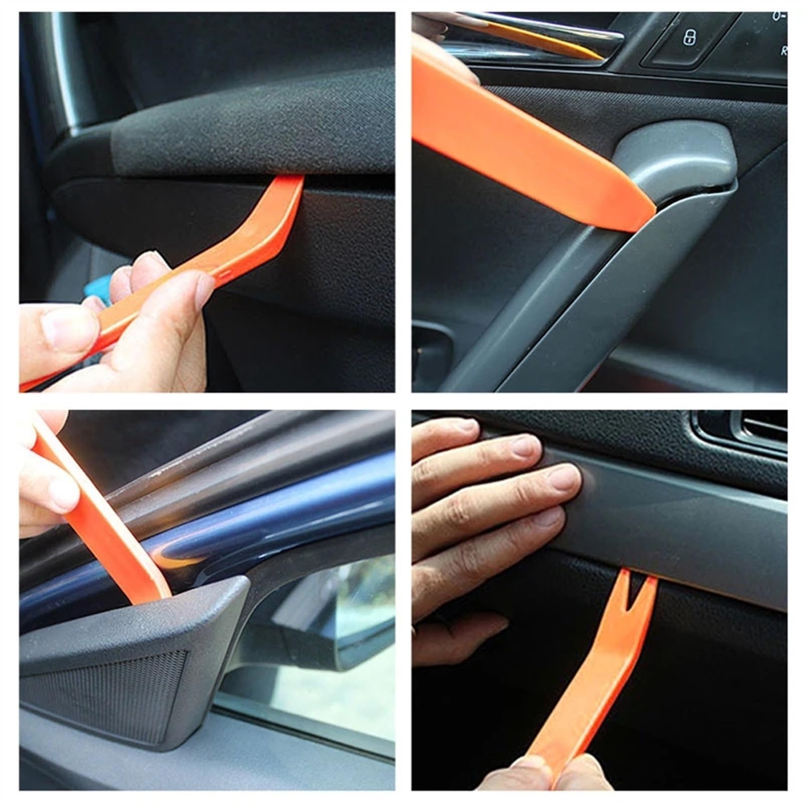 Viti e accessori 1 Set Di Clip Fissaggio Per Auto, In Plastica, Con Perno Fisso, Rivetto Filettato Per Finiture Portiere Paraurti Parti Riparazione(100 Pcs Box Tool B)