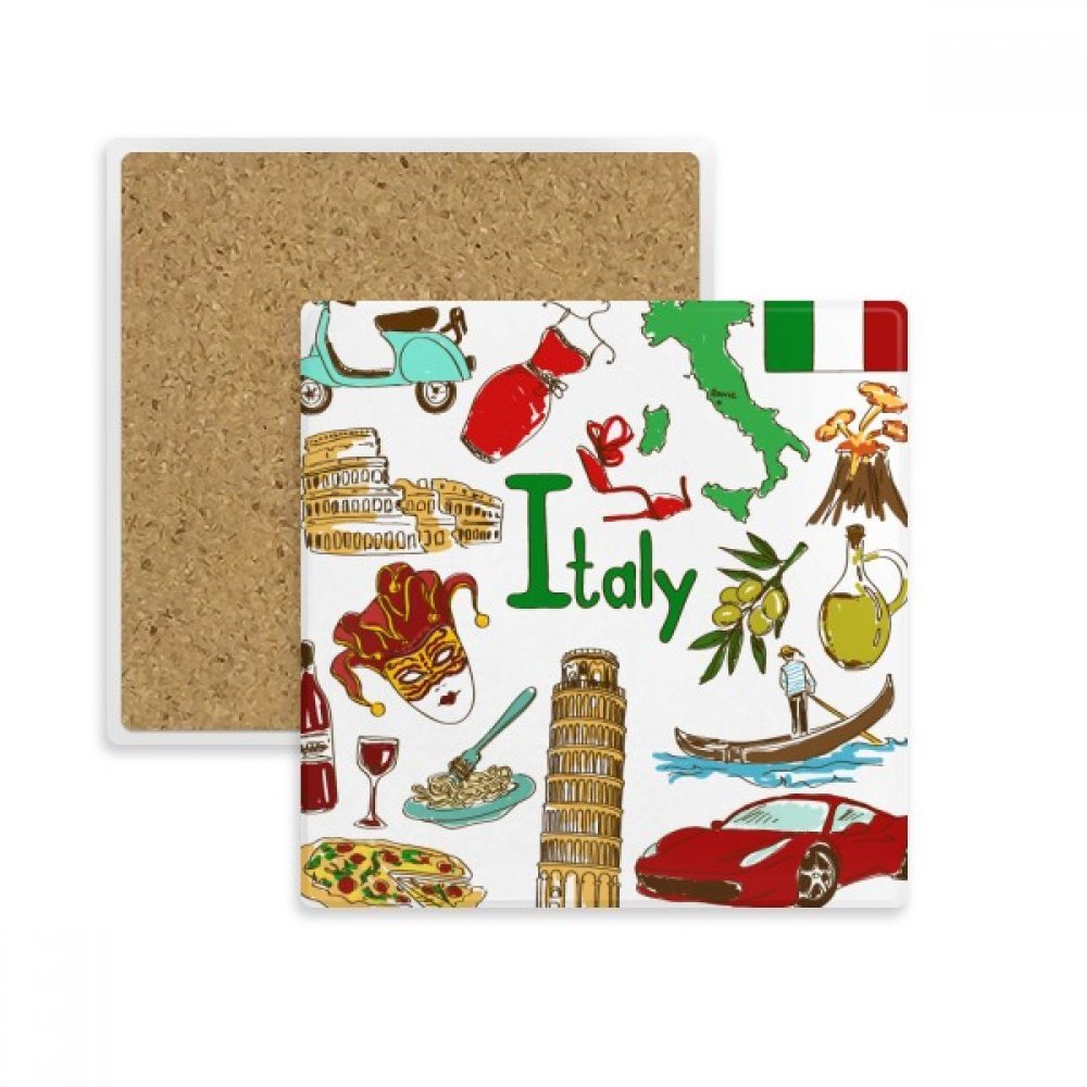 Porte-absorpant Italie pour tasses fini les taches de boisson