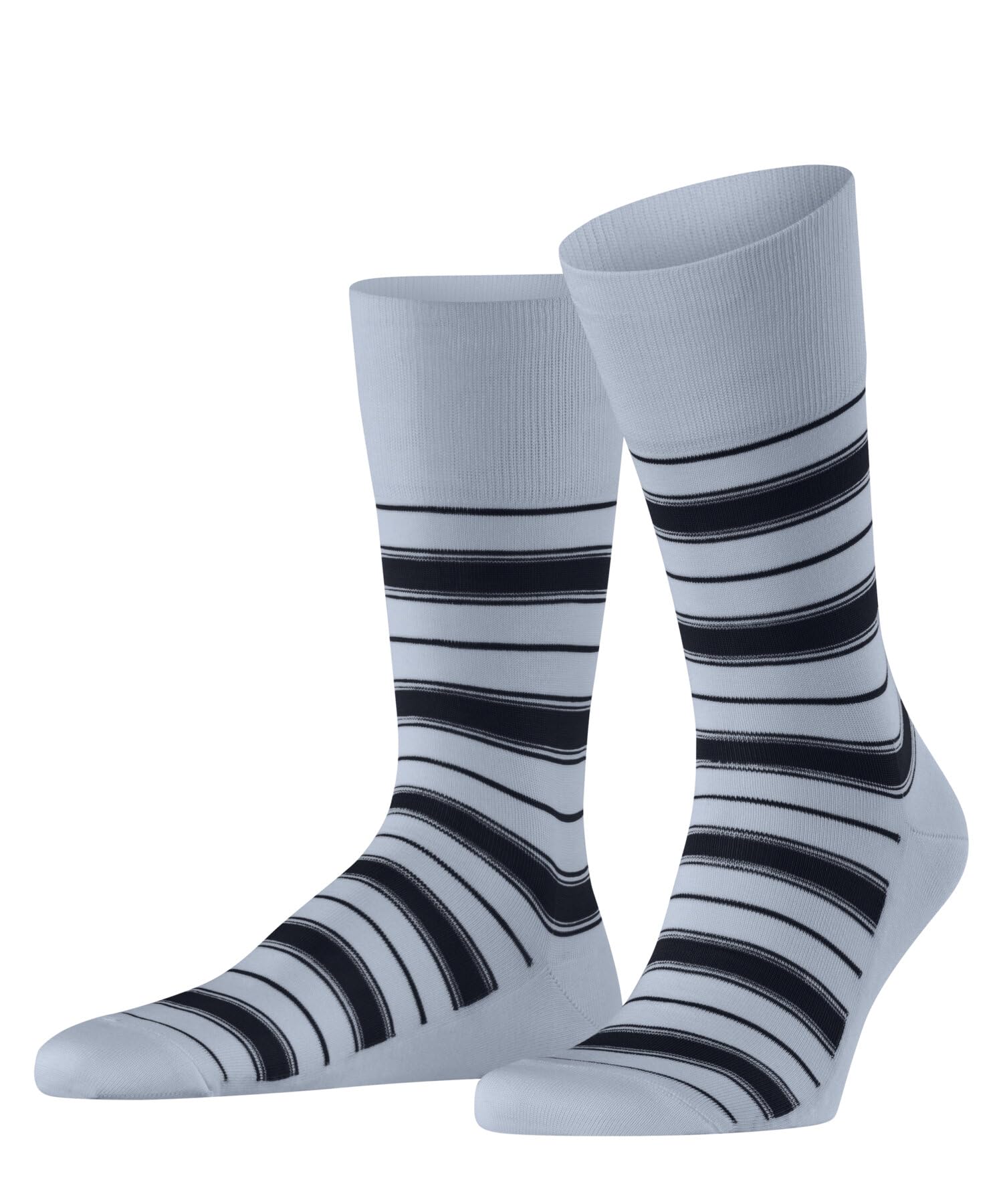 FALKE Men's Tiago M So Cotton Patterned 1 Pair Socks, Blue Light 6594, 5.5-6.5