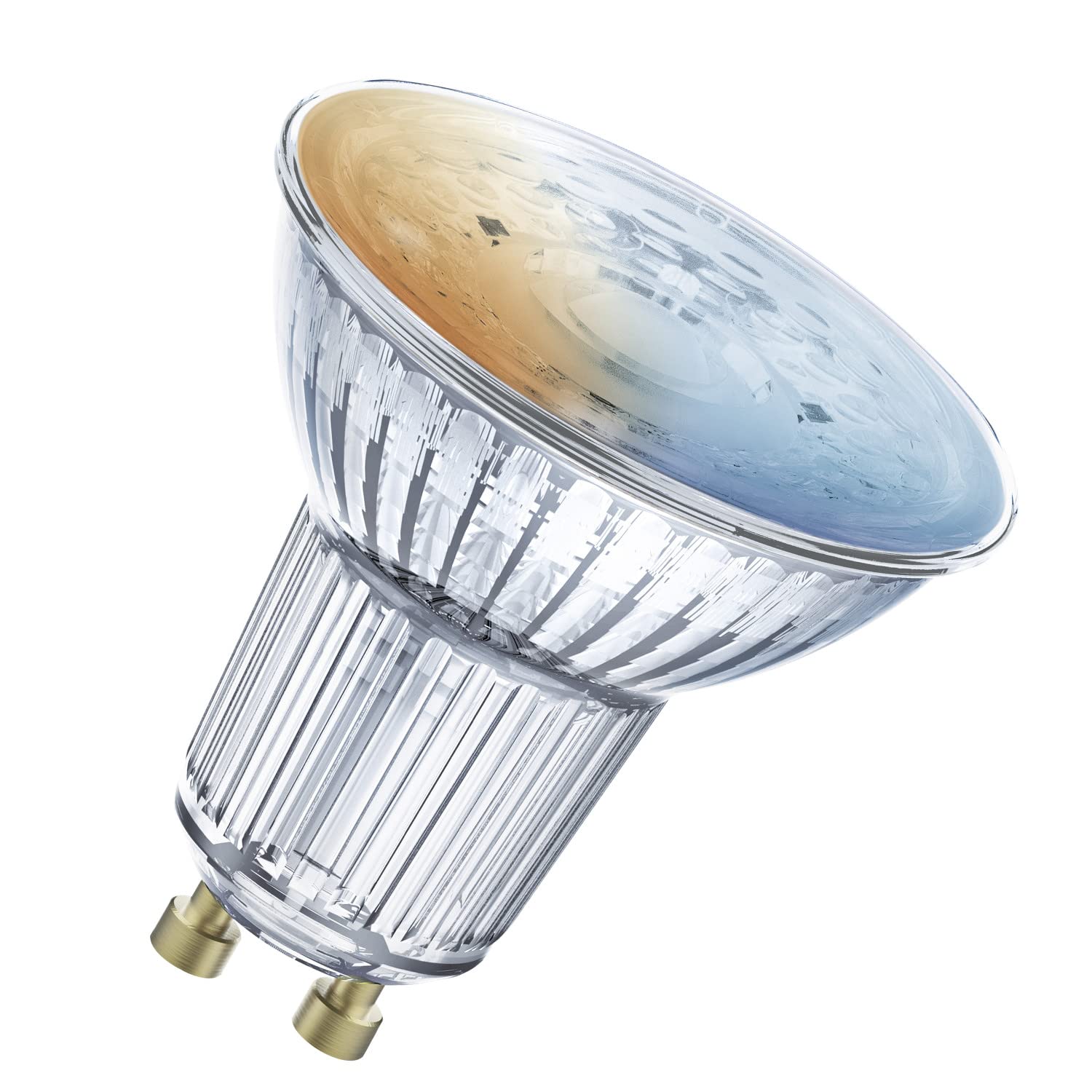 LEDVANCE Lampe à réflecteur LED intelligente avec technologie WiFi, base GU10, couleur de la lumière variable (2700-6500K), dimmable, remplacement 50W, SMART+ WiFi SPOT GU10 Tunable White, paquet de 4