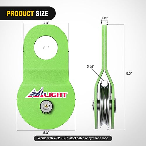 Miniatura 236 de Nilight Receptor de enganche de grillete de 2 pulgadas, 45000 libras, resistencia a la rotura, grillete de anillo en D de 3/4 pulgadas con pasador