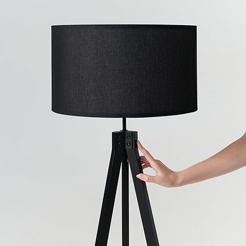 Miniatura 2 de Brightech Eden - Lámpara de pie LED con trípode, luz moderna regulable de mediados de siglo para salas de estar contemporáneas, lámpara de pie alta