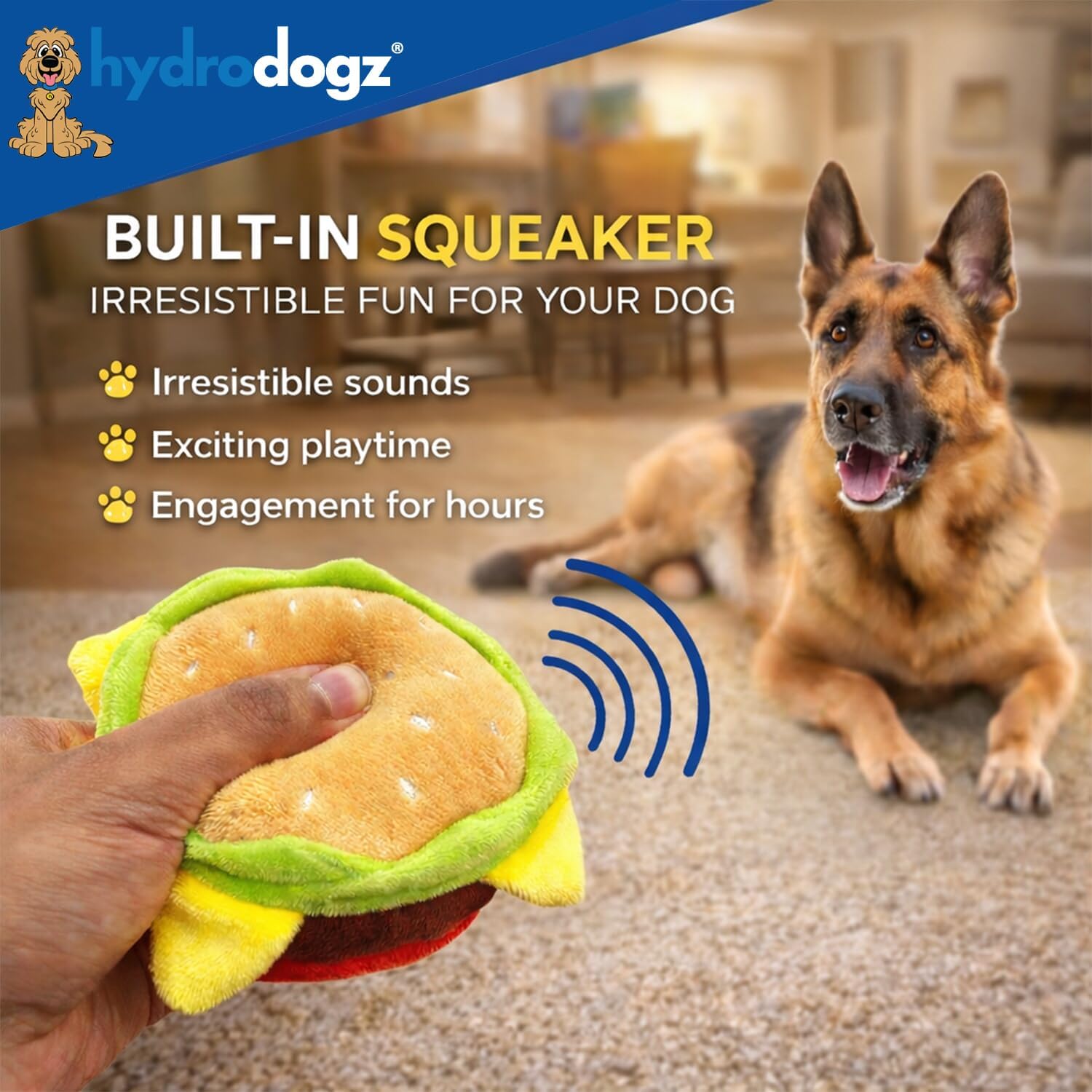 Squeaky Dog Chew Toy Fast Foodies Assortment Plush Food Bundle, Cute Interactive Crinkle Toys for Aggressive Chewers Playtime, Boredom, and Stimulation, For Small, Medium, and Large Dogs (Milk Shake) image 2