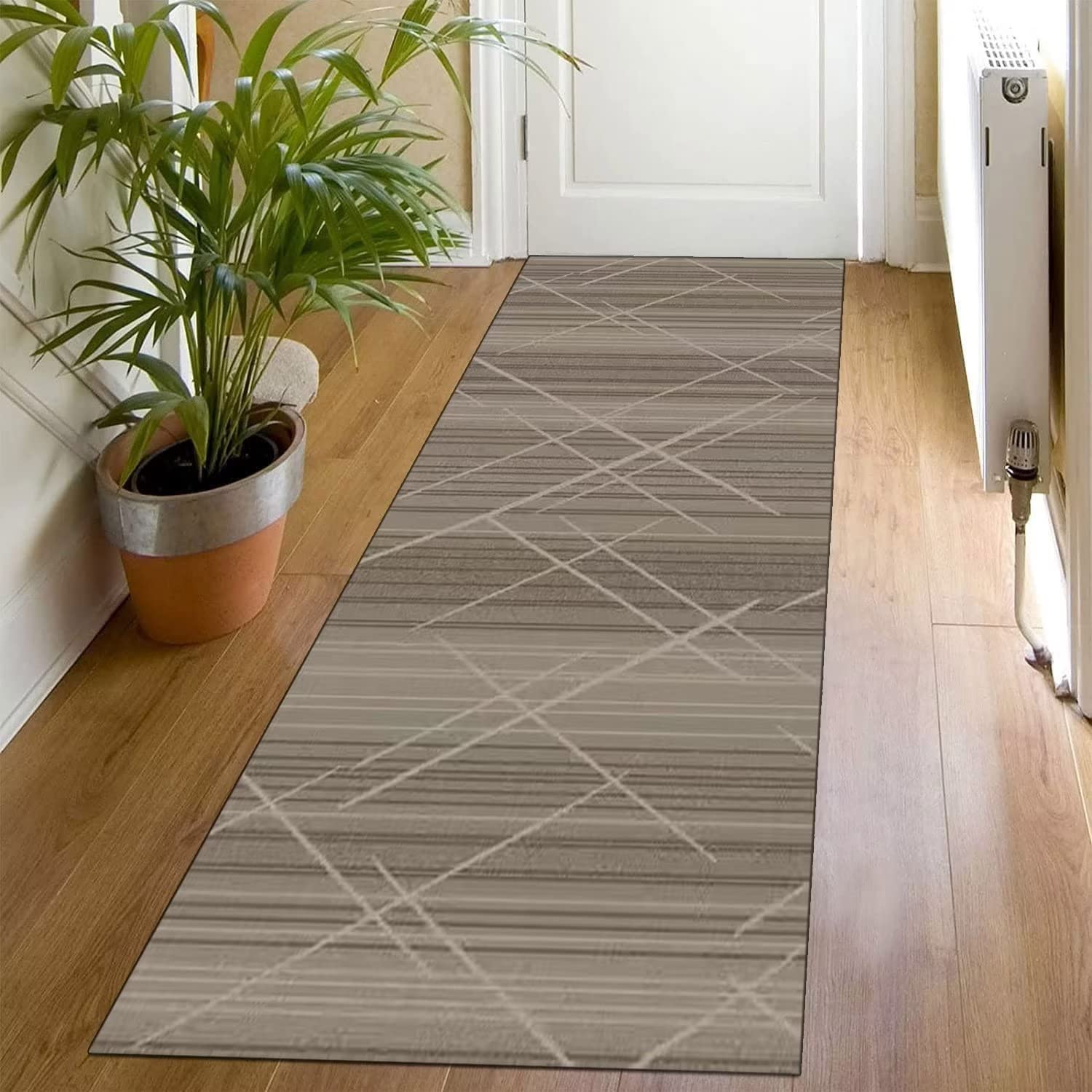 ZDYHMrj Lange loper, modern vloerkleed voor hal / gang / keuken / gang / keuken / slaapkamer / woonkamer, polyester, wasbaar, 70 x 130 cm, personaliseerbaar keukentapijt per meter