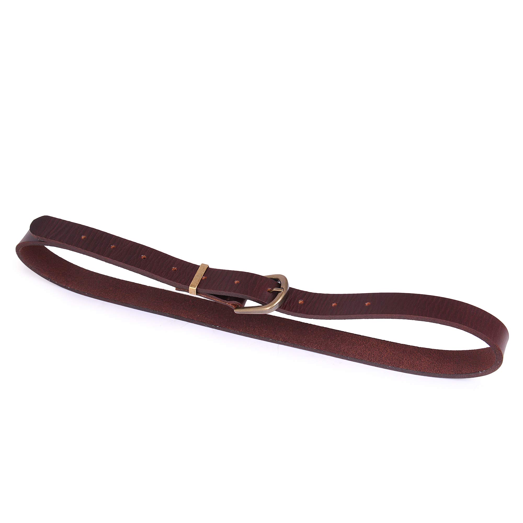 trysco®, Genuine Leather, Girls/Women Multi Purpose WRINKLED EFFECT Belt (width 23MM) (3 Colours) (40-42" WAIST, BROWN) 1