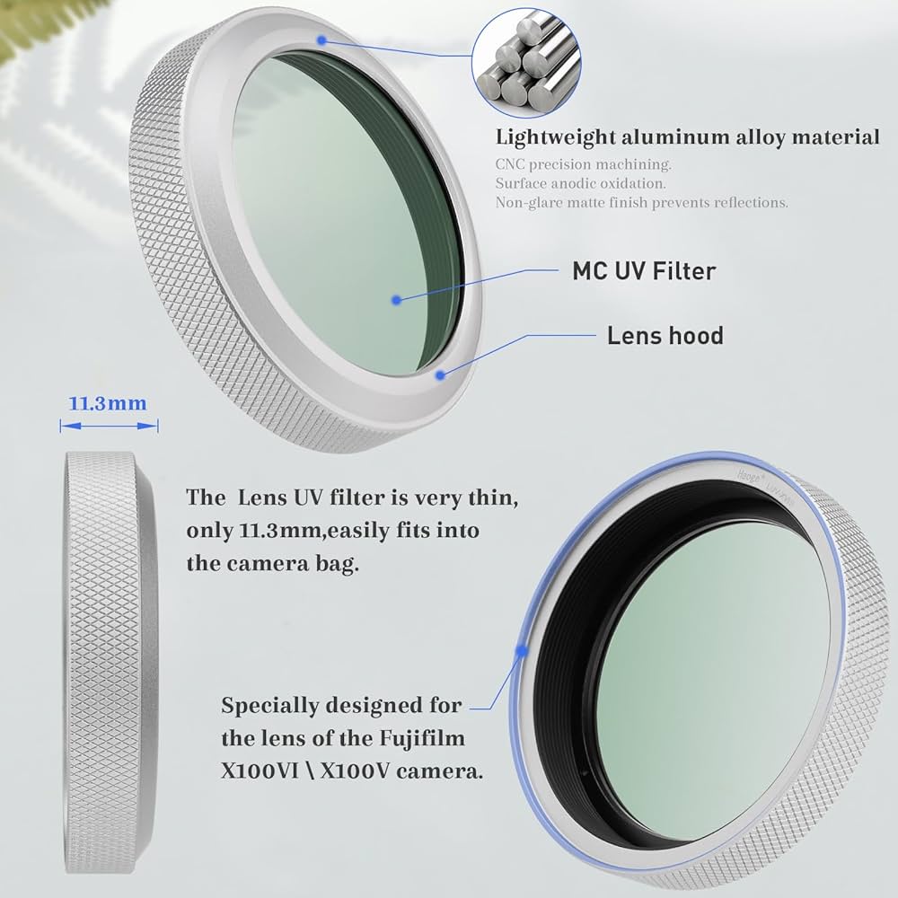 Amazon | Haoge MC UV カメラレンズ保護フィルター Fujifilm